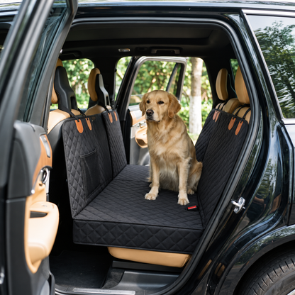 Voyager Waterproof Hard Bottom Dog Car Seat Cover