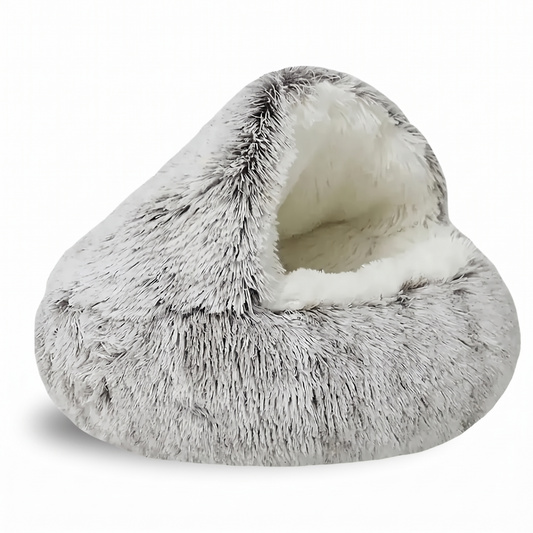 Burrow hooded cave bed on a white background
